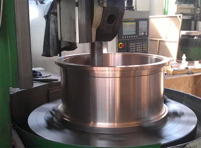 Boccola in ottone con fusione centrifuga in bronzo con lavorazione CNC